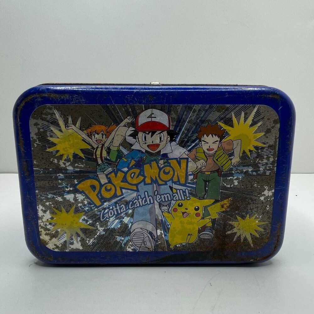 1998 Pokemon Gotta Catch 'Em All Tin Lunchbox Nintendo TCG Storage Tin